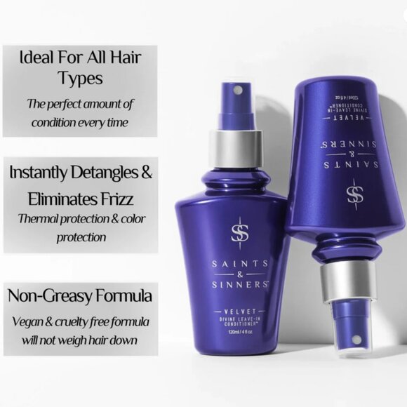 Saints & Sinners Velvet Divine Leave-In Conditioner 4oz - Picture 2 of 4